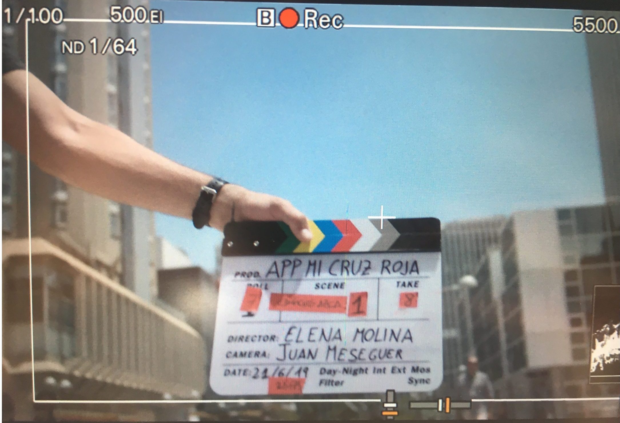 claqueta cruz roja